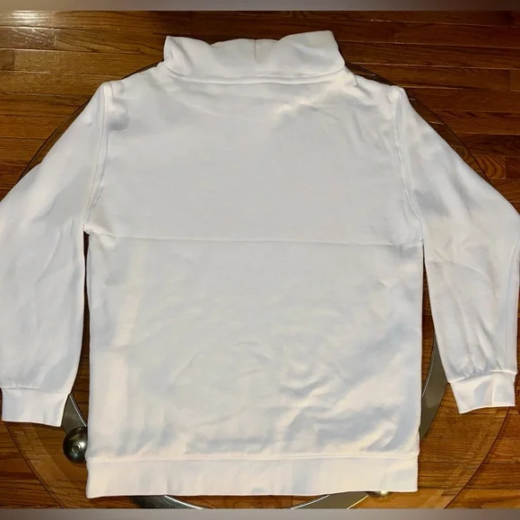 VS PINK~ White Sweatshirt w/ Red Dog Bling Design - Picture 3 of 14